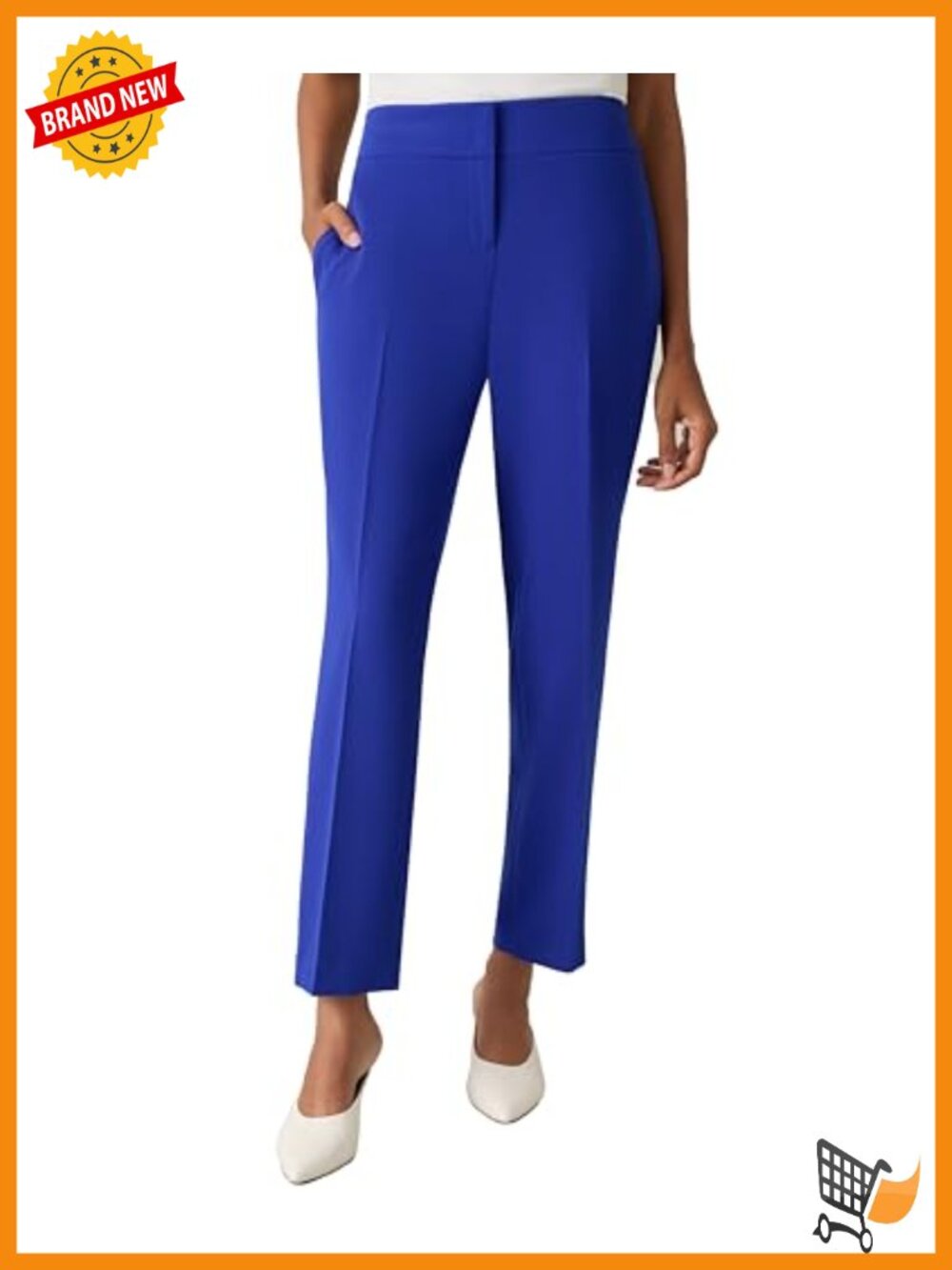 Plus Size Stretch Slim Pant Trouser Business Casual